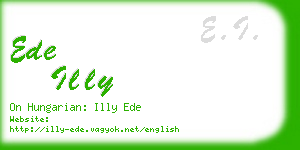 ede illy business card